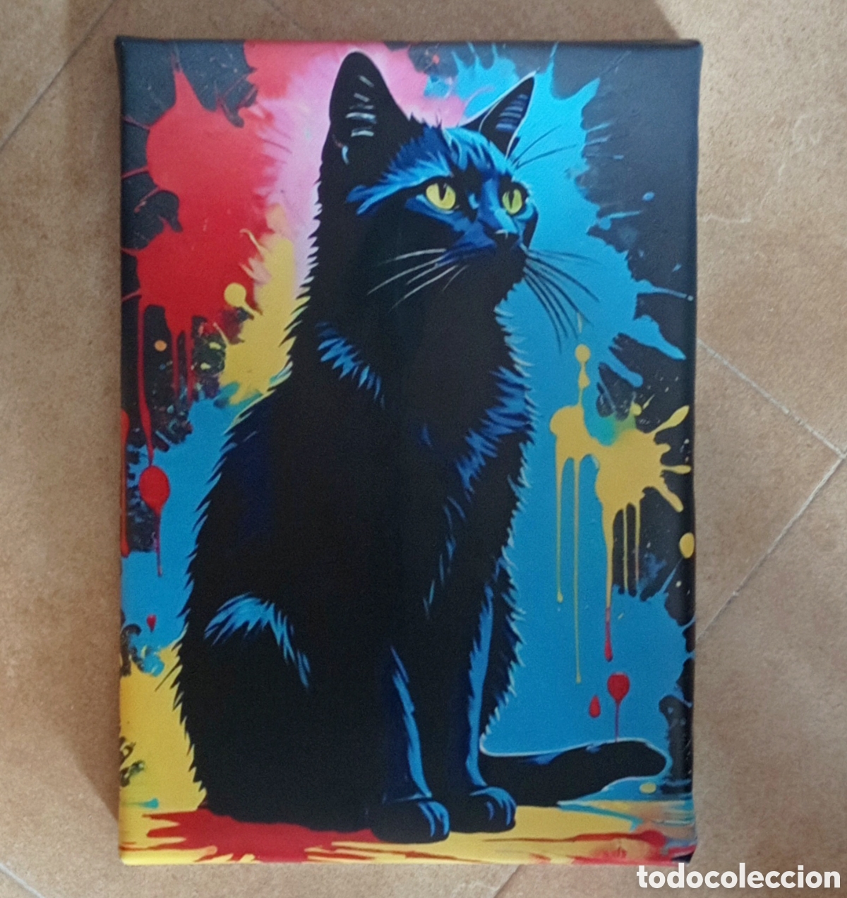 Vintage: Cuadro cartel GATO art - Foto 1