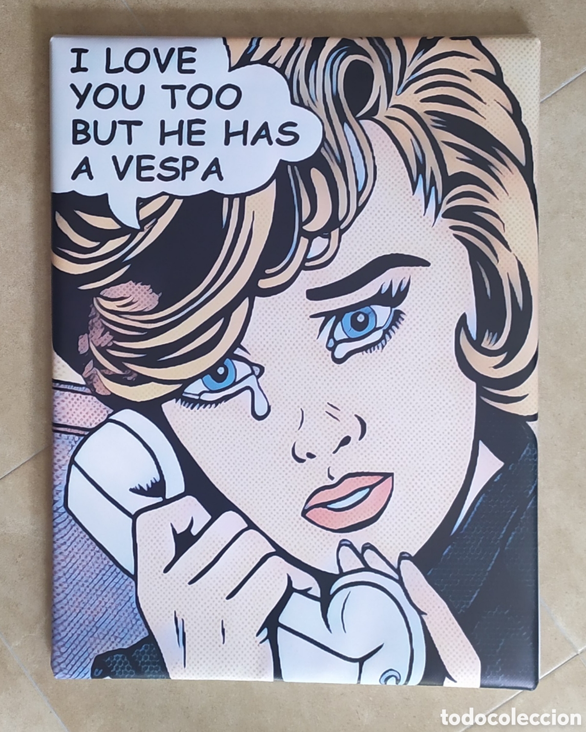 Vintage: Cuadro cartel comic vintage VESPA - Foto 1