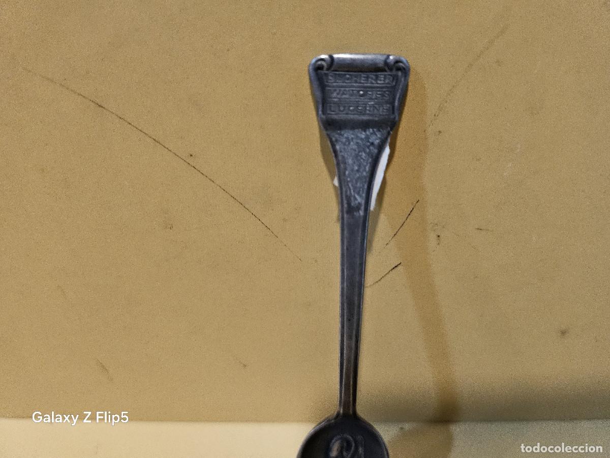 Vintage: cucharilla peque&ntilde;a de alpaca - Foto 3
