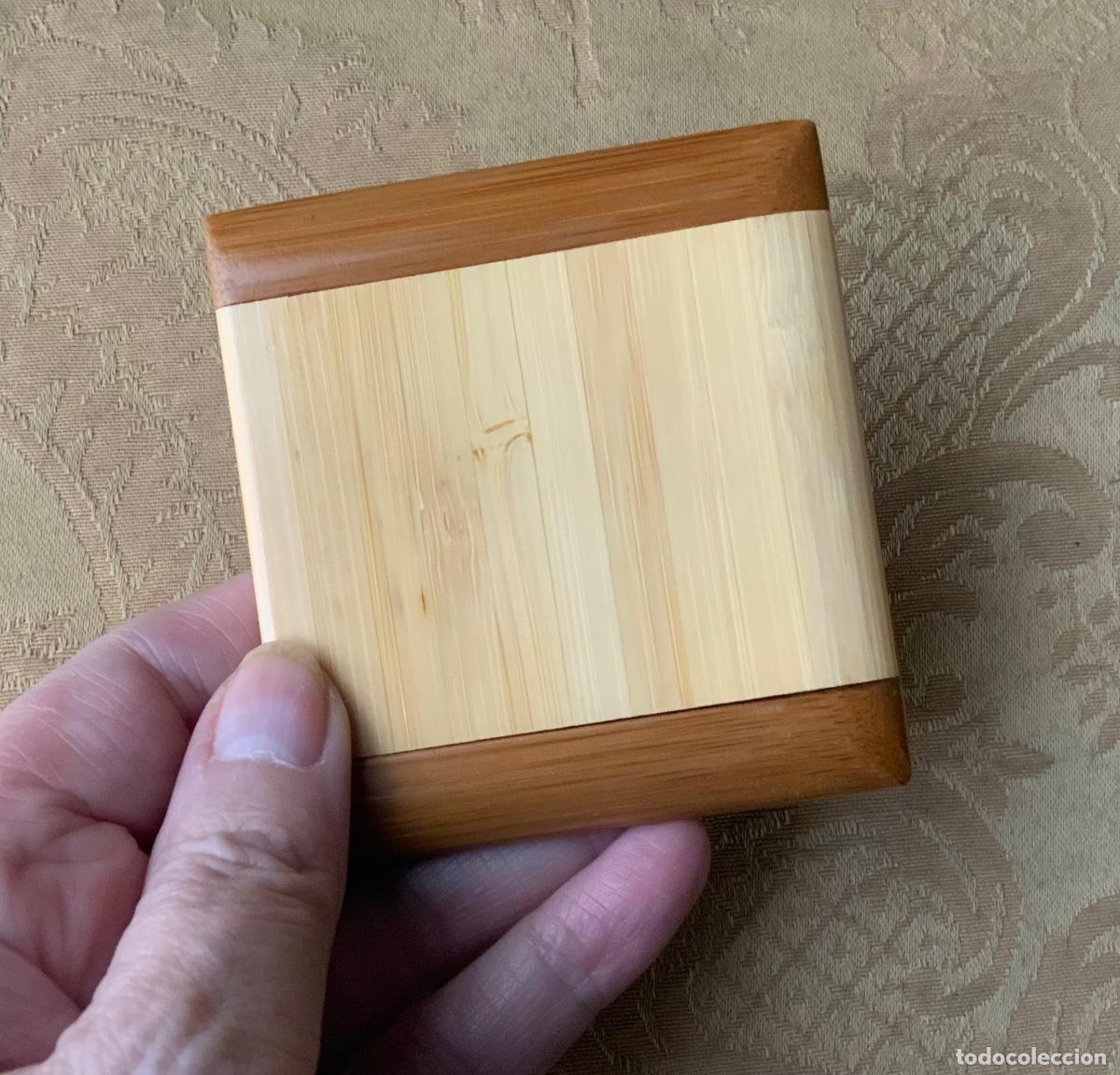 Vintage: ESPEJO PARA BOLSO DE MADERA - Foto 7