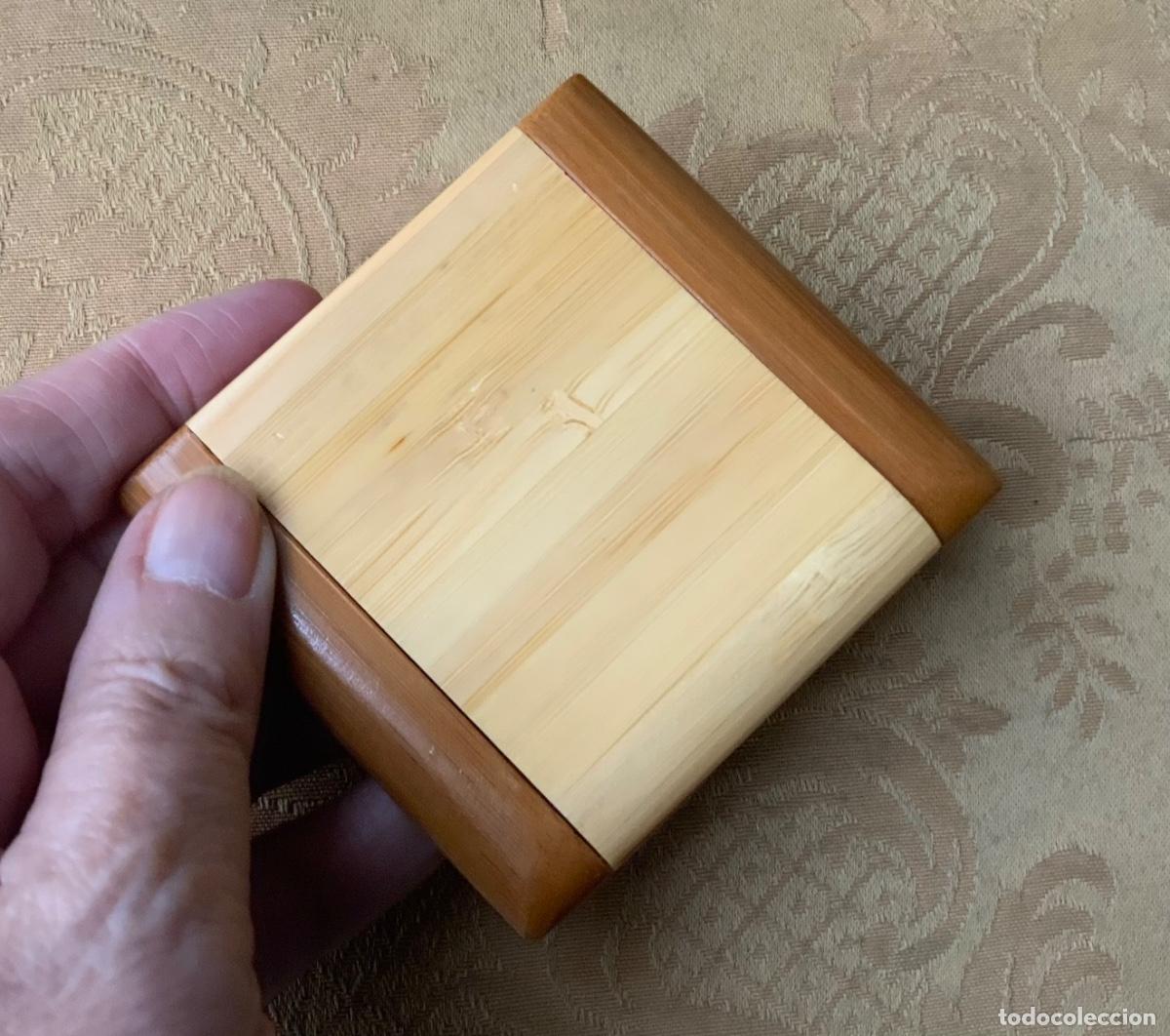 Vintage: ESPEJO PARA BOLSO DE MADERA - Foto 8