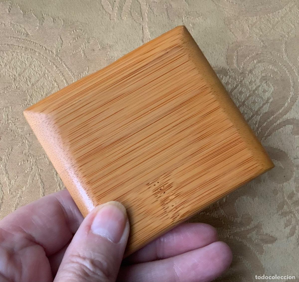 Vintage: ESPEJO PARA BOLSO DE MADERA - Foto 9