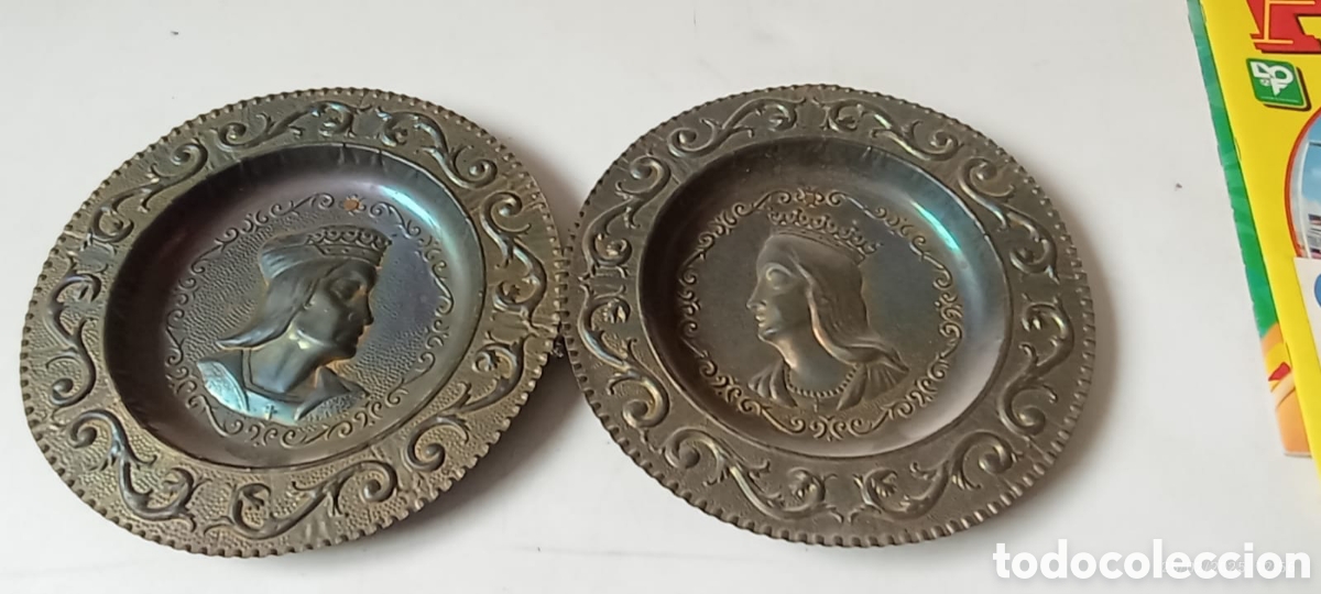 Vintage: Platos de los reyes cat&oacute;licos - Foto 1