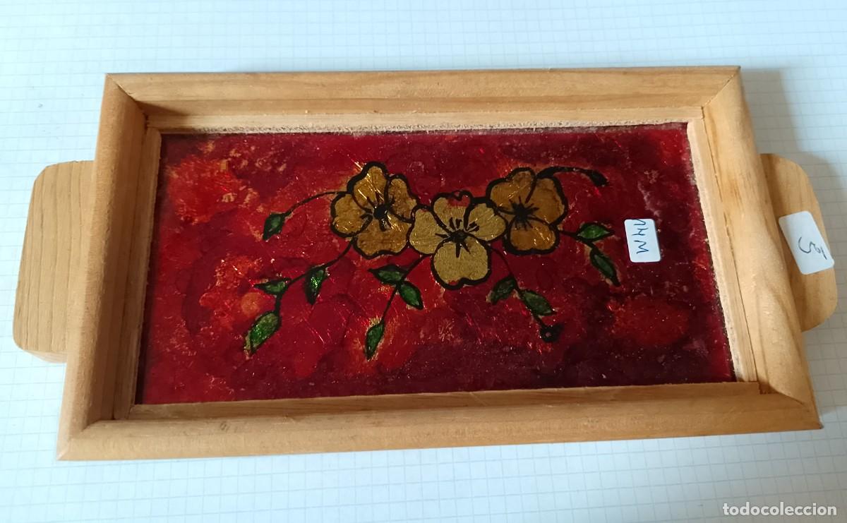 Vintage: Bandeja o similar de madera, esmaltada - Foto 1
