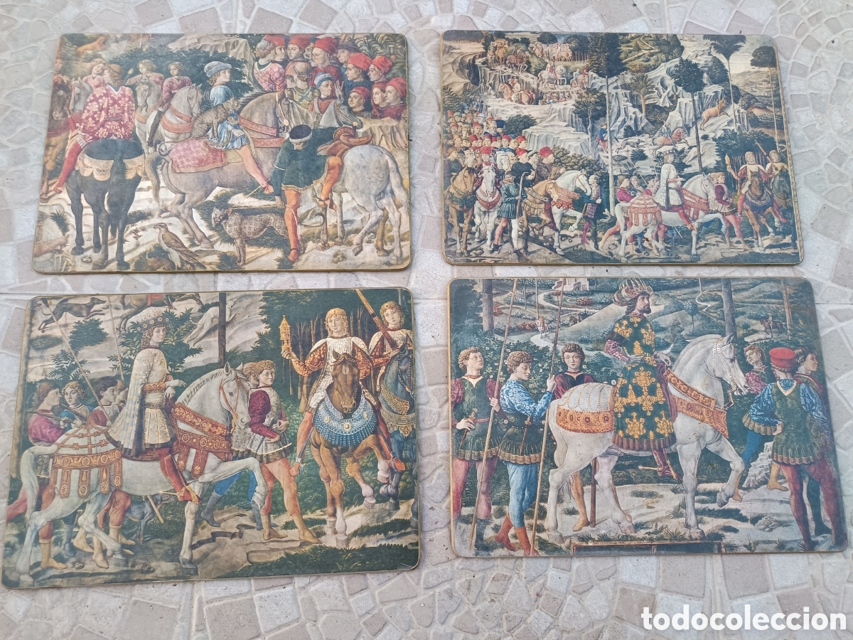 Vintage: Litografias El viaje de los Reyes Magos a Belen Benozzo Gozzoli Florencia y otras Leer !!