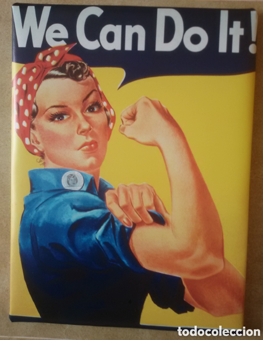 Vintage: Cuadro cartel PODEMOS mujer - Foto 1