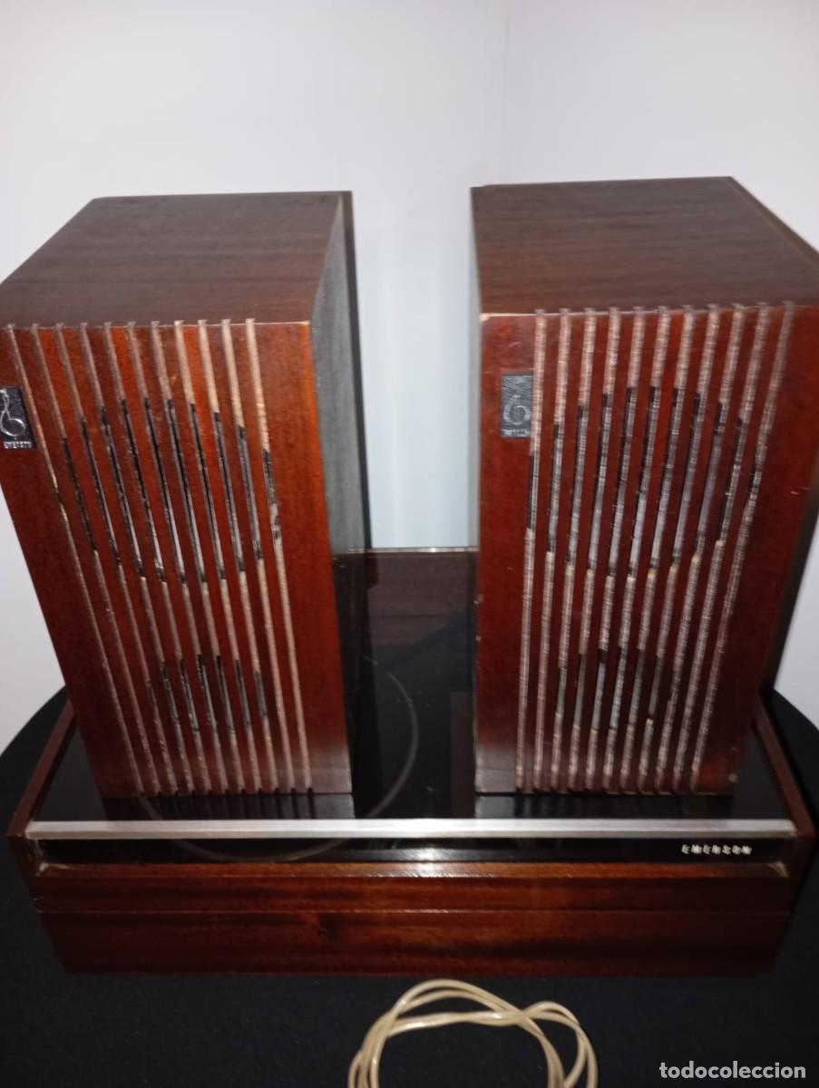 Vintage: Tocadiscos Emerson con sus altavoces de madera - Foto 3