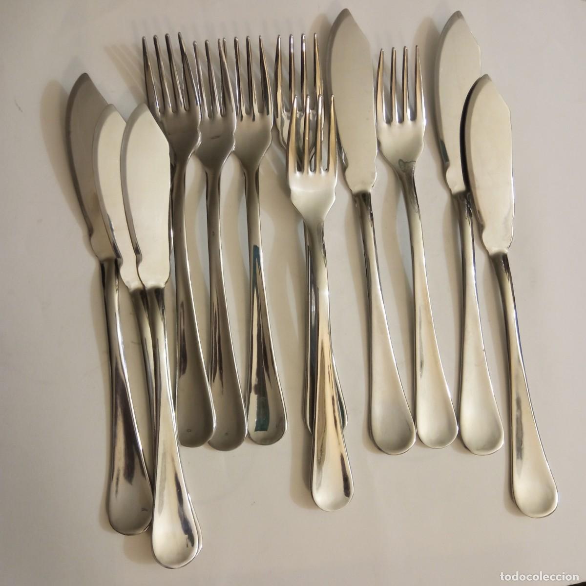 Vintage: Cubiertos para pescado - Foto 1