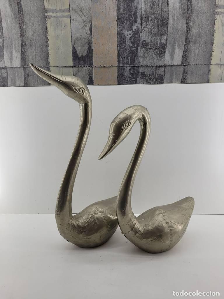 Vintage: FIGURAS DE CISNES ELEGANTES - Foto 1