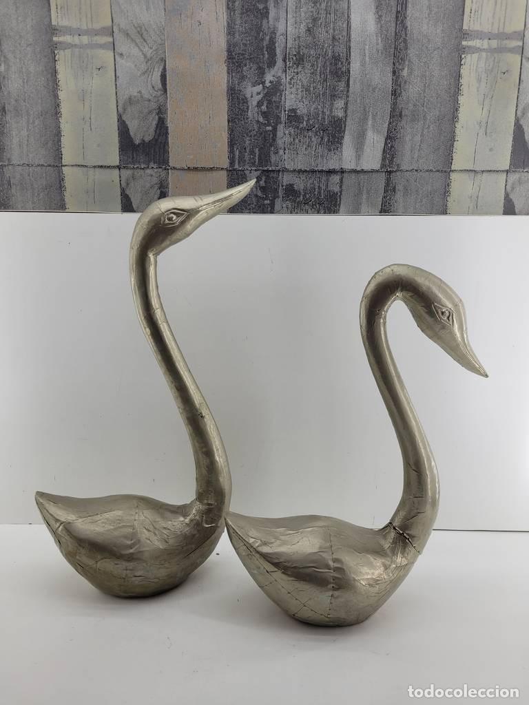 Vintage: FIGURAS DE CISNES ELEGANTES - Foto 3