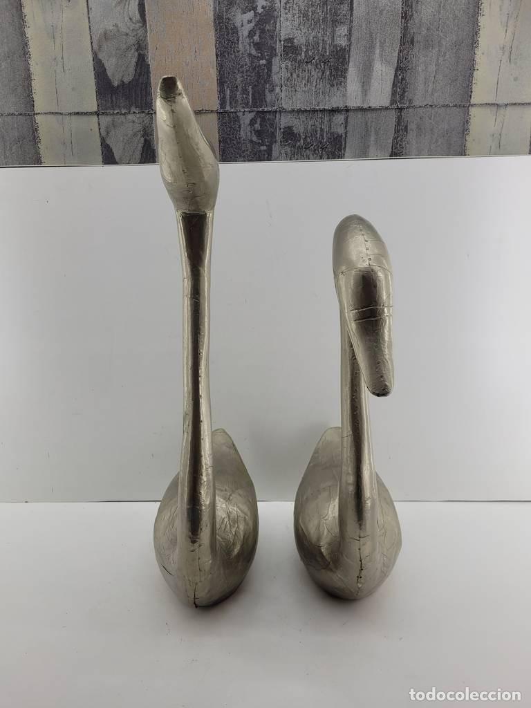 Vintage: FIGURAS DE CISNES ELEGANTES - Foto 4