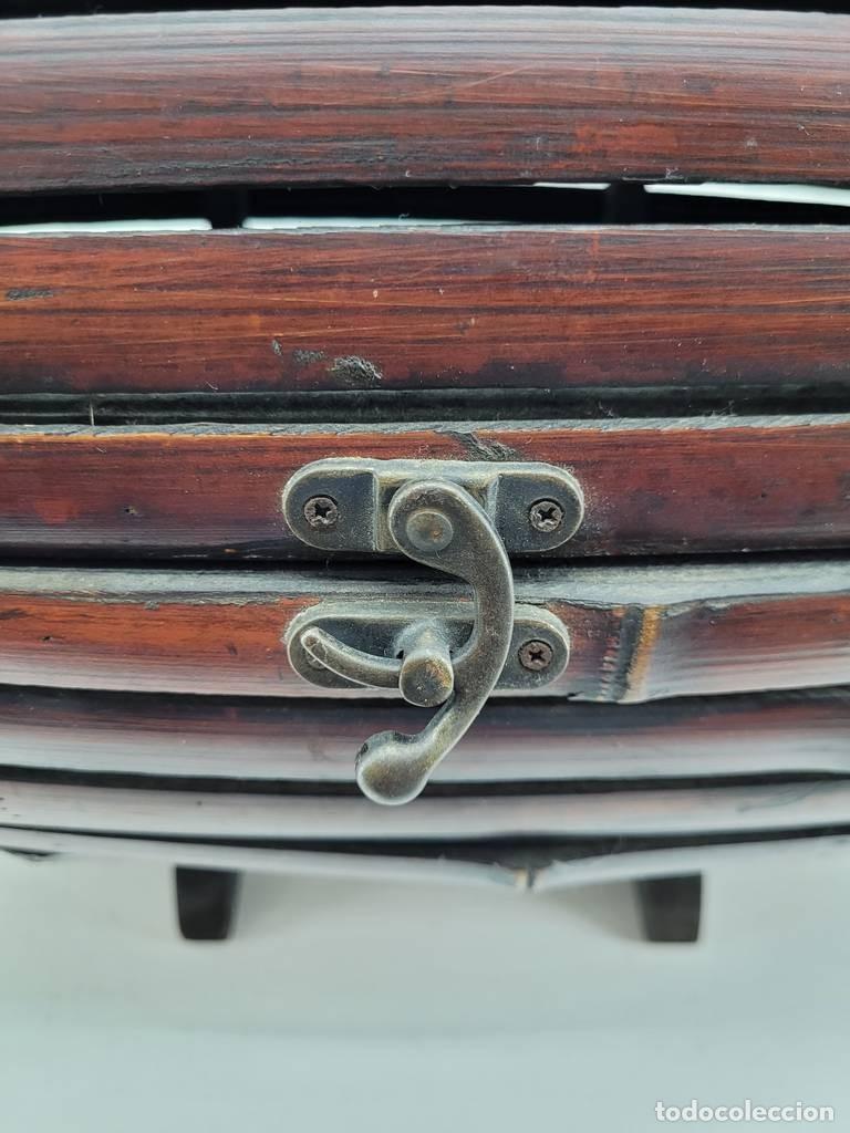 Vintage: BARRIL DECORATIVO FABRICADO EN MADERA - Foto 7