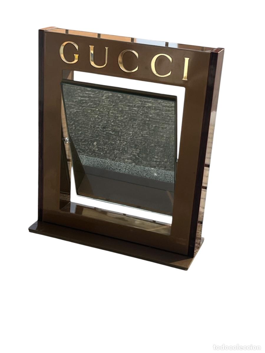 Vintage: ESPEJO DE SOBREMESA GUCCI. - Foto 4