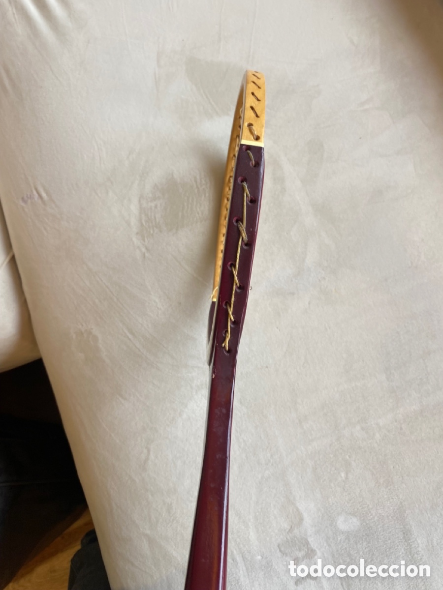 Vintage: Raqueta Slanzenger de madera - Foto 4