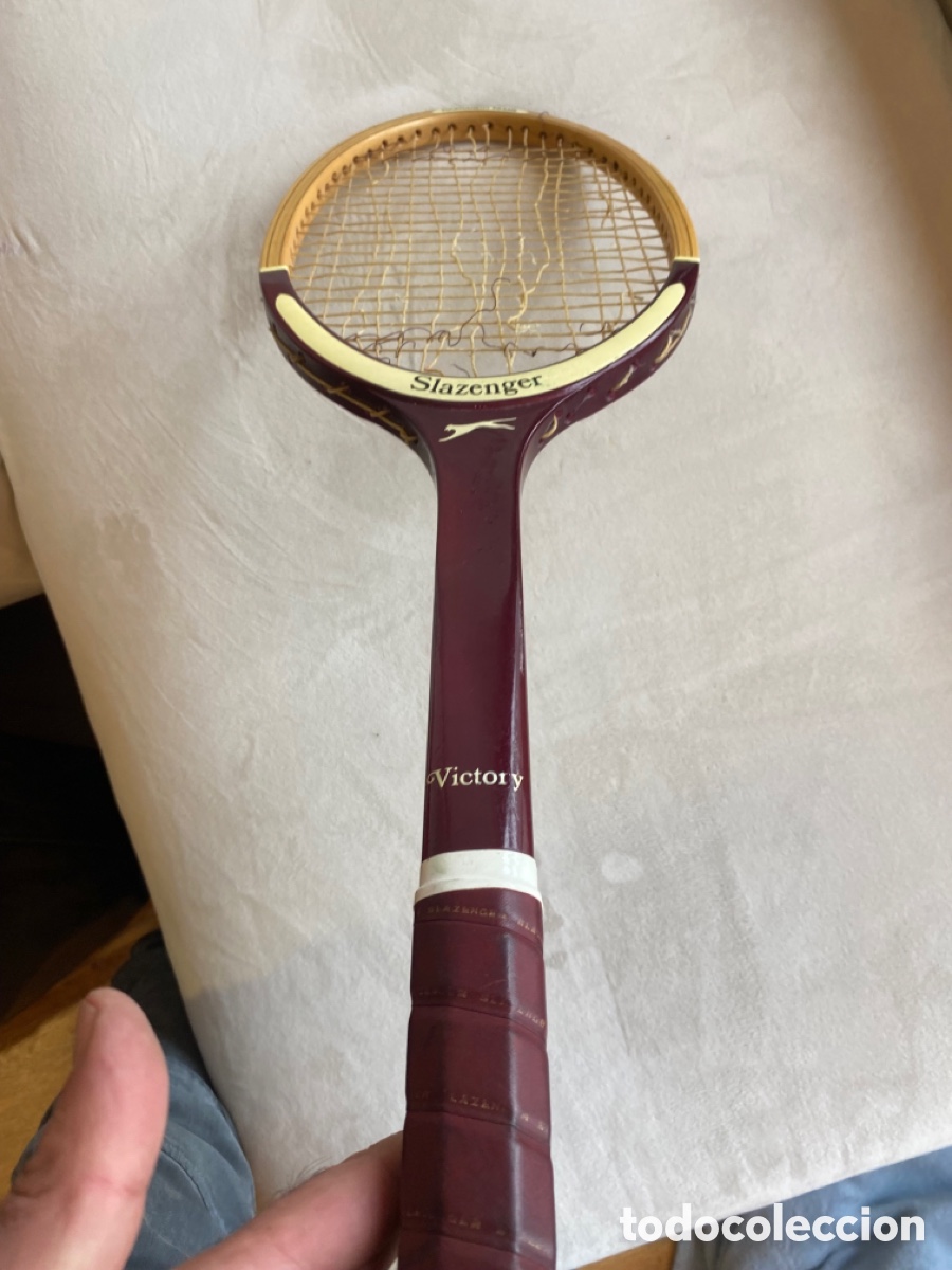 Vintage: Raqueta Slanzenger de madera - Foto 5