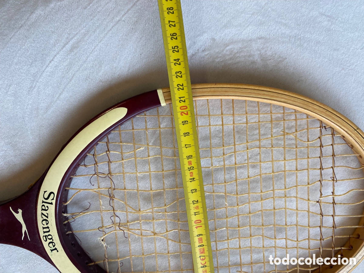 Vintage: Raqueta Slanzenger de madera - Foto 8