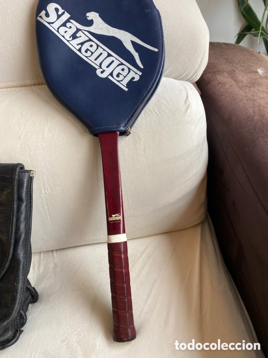 Vintage: Raqueta Slanzenger de madera - Foto 10