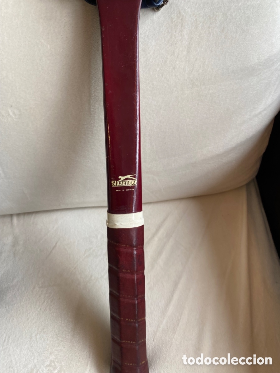 Vintage: Raqueta Slanzenger de madera - Foto 12