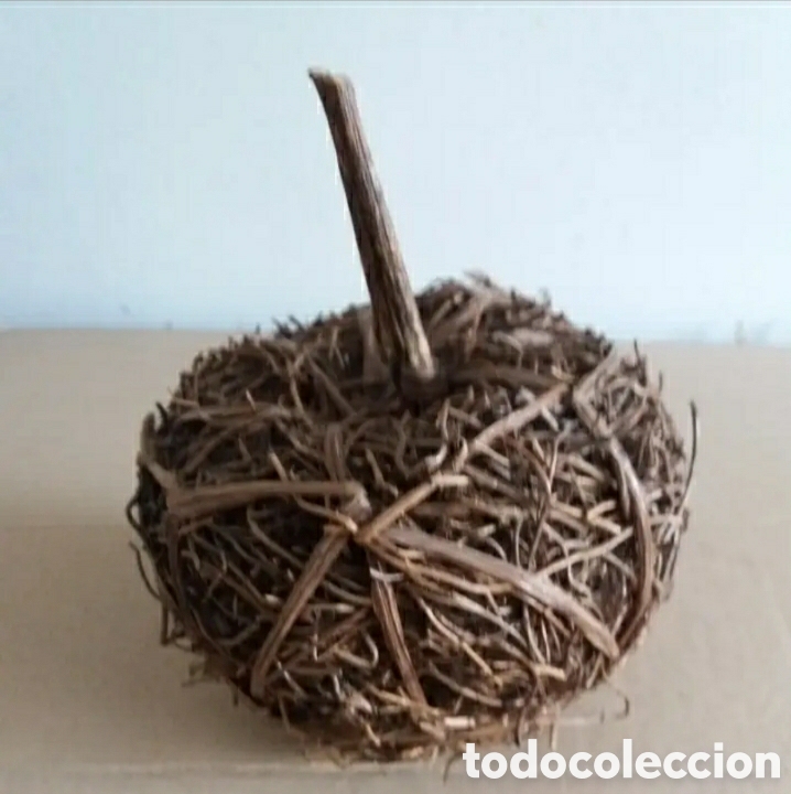 Vintage: MANZANA DE MIMBRE COMO NUEVA - Foto 1