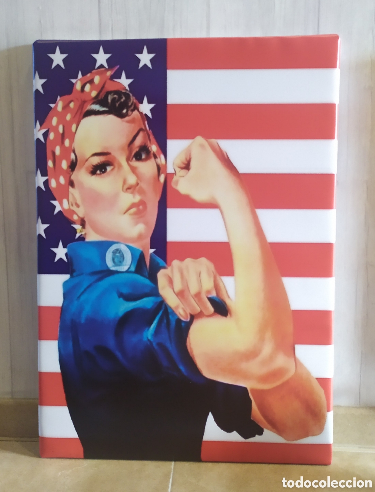Vintage: Cuadro decoraci&oacute;n CARTEL mujer - Foto 1
