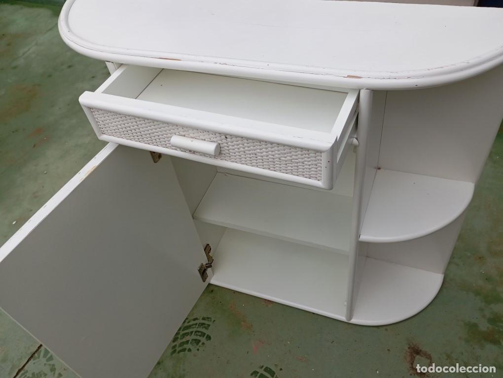 Vintage: taquillon en madera blanca - Foto 3
