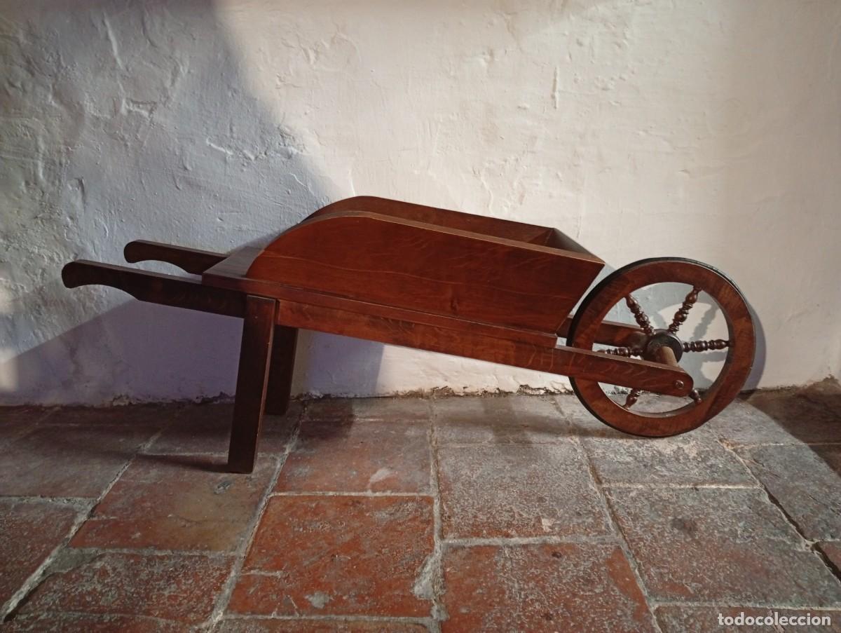 Vintage: Carrito de madera para decoraci&oacute;n. - Foto 1