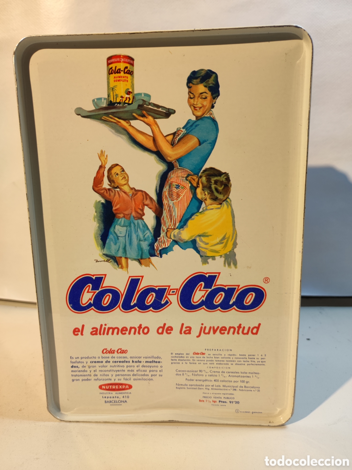 Vintage: Caja de cola cao bien estado - Foto 5
