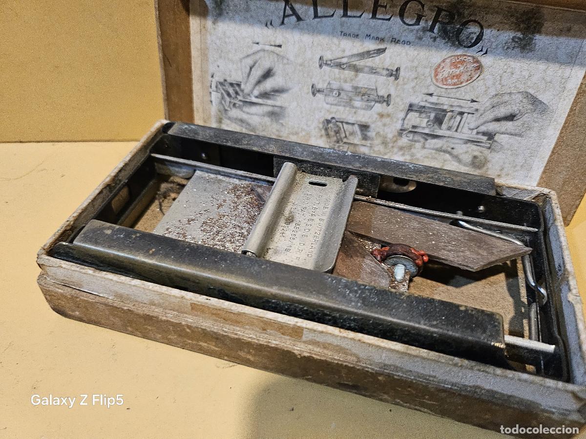 Vintage: afilador de cuchillas antiguas - Foto 2