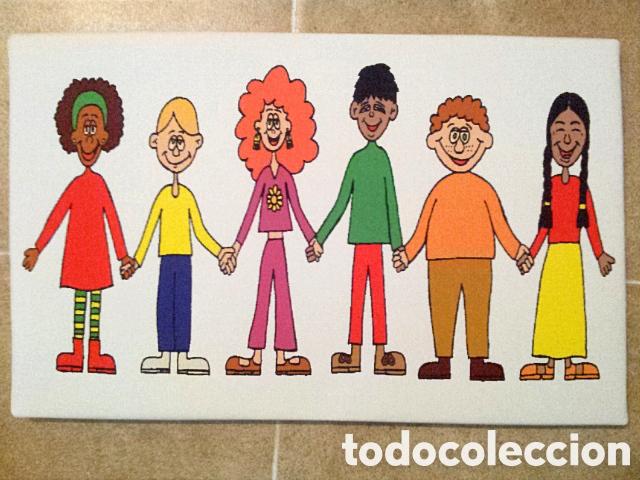 Vintage: Cuadro cartel MULTICULTURAL - Foto 1