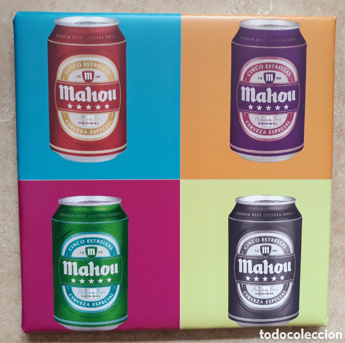 Vintage: Cuadro cartel warhol MAHOU - Foto 1