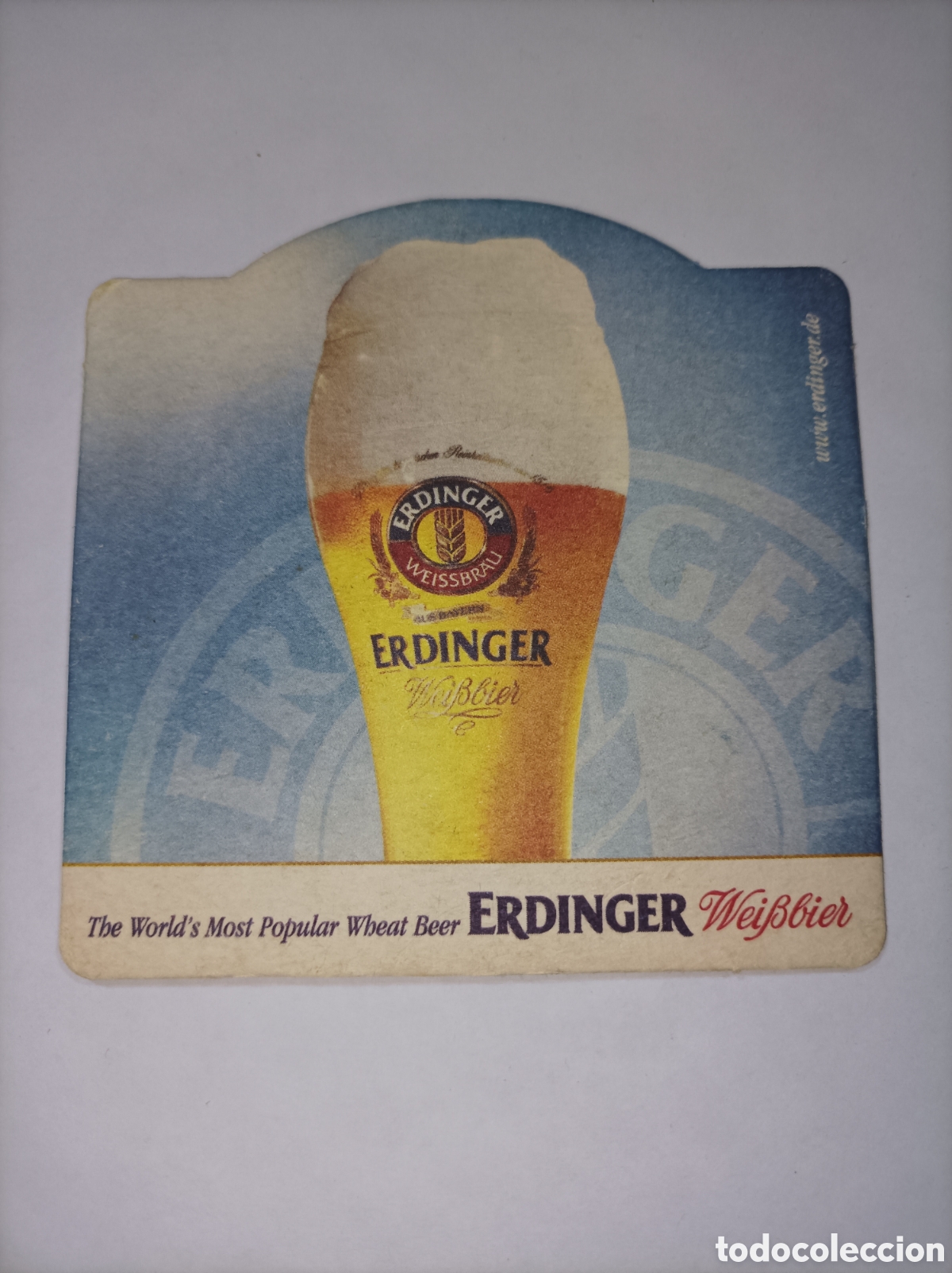 Vintage: ERDINGER. POSAVASOS CERVEZA ANTIGUO. - Foto 1