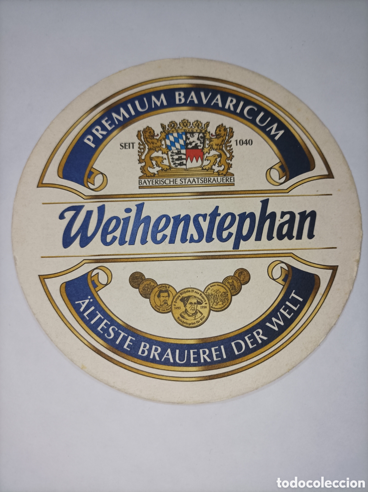 Vintage: WEIHENSTEPHAN. POSAVASOS CERVEZA ANTIGUO. - Foto 1