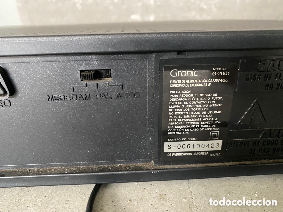 Vintage: VIDEO CASSETTE AECORDER G-2001 Gronic - Foto 4