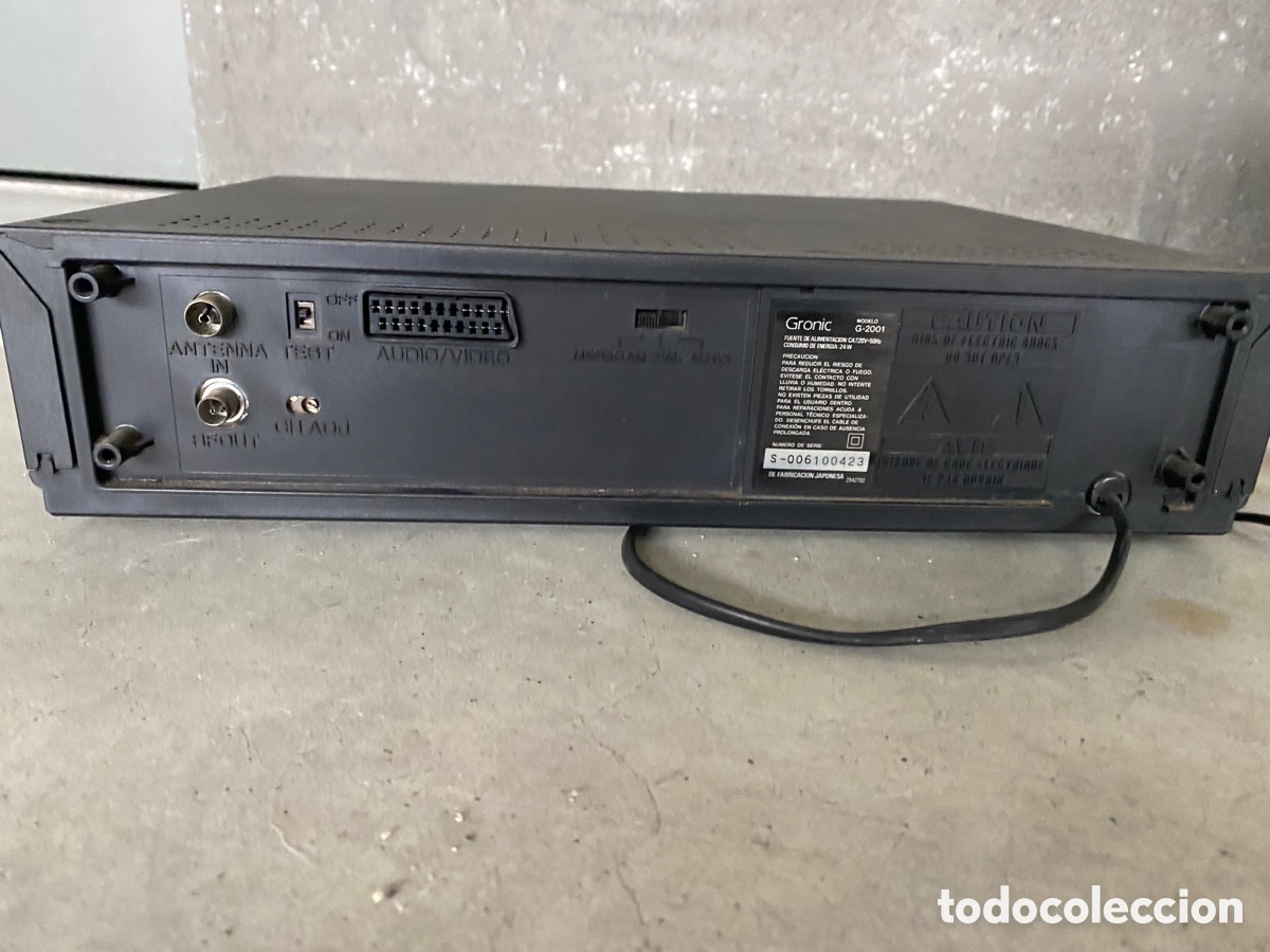 Vintage: VIDEO CASSETTE AECORDER G-2001 Gronic - Foto 5