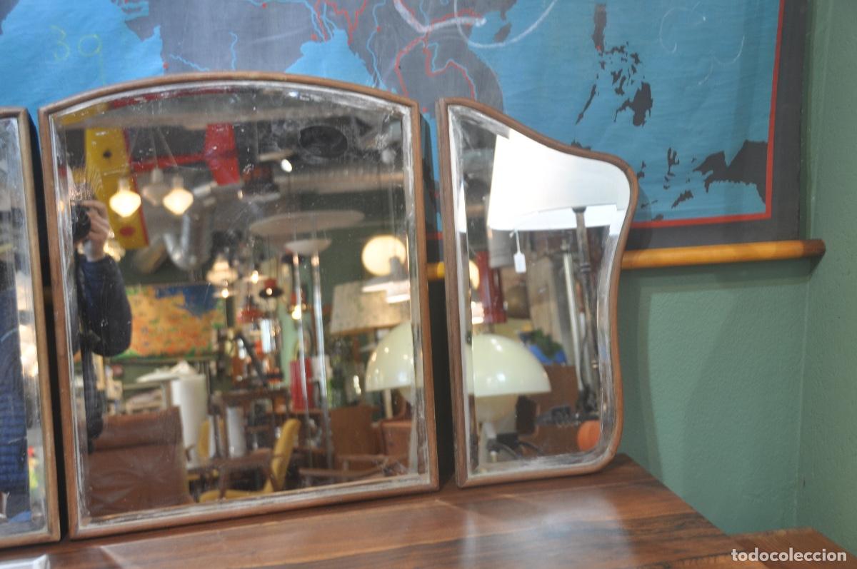 Vintage: Espejo tr&iacute;ptico marco de madera - Foto 7