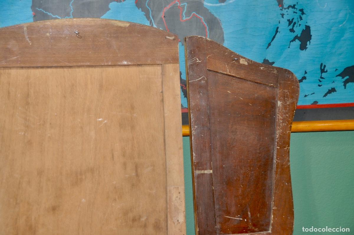 Vintage: Espejo tr&iacute;ptico marco de madera - Foto 12