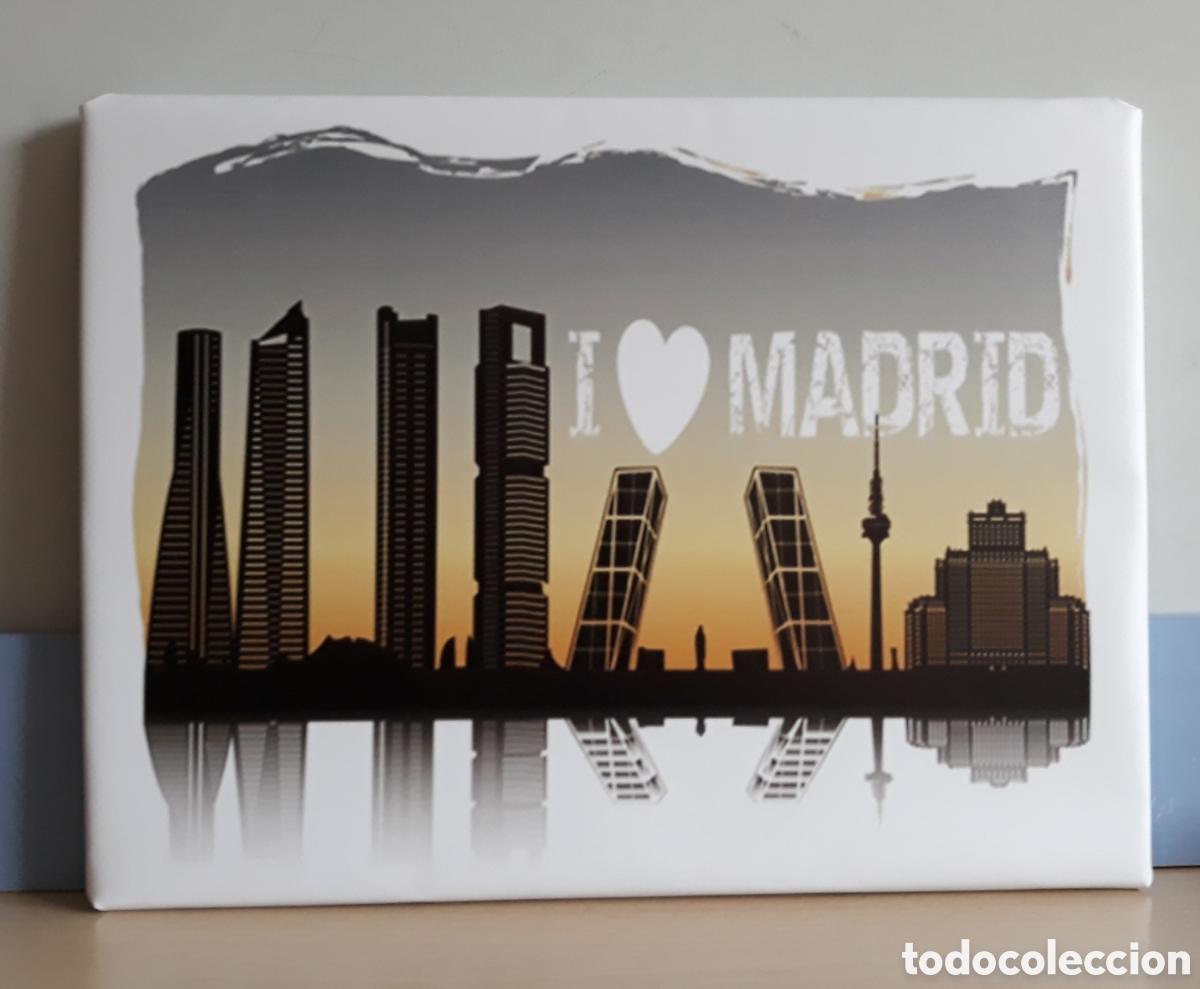 Vintage: Cuadro cartel I LOVE MADRID - Foto 1