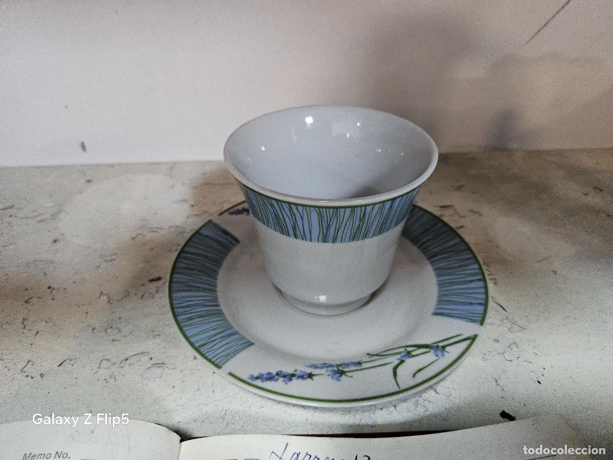 Vintage: tazon y plato de porcelana - Foto 1