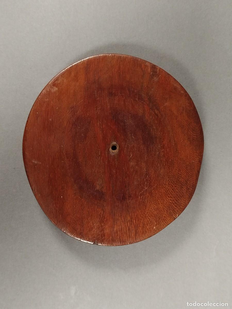 Vintage: BASE PEQUE&Ntilde;A DE MADERA OVALADA - Foto 3