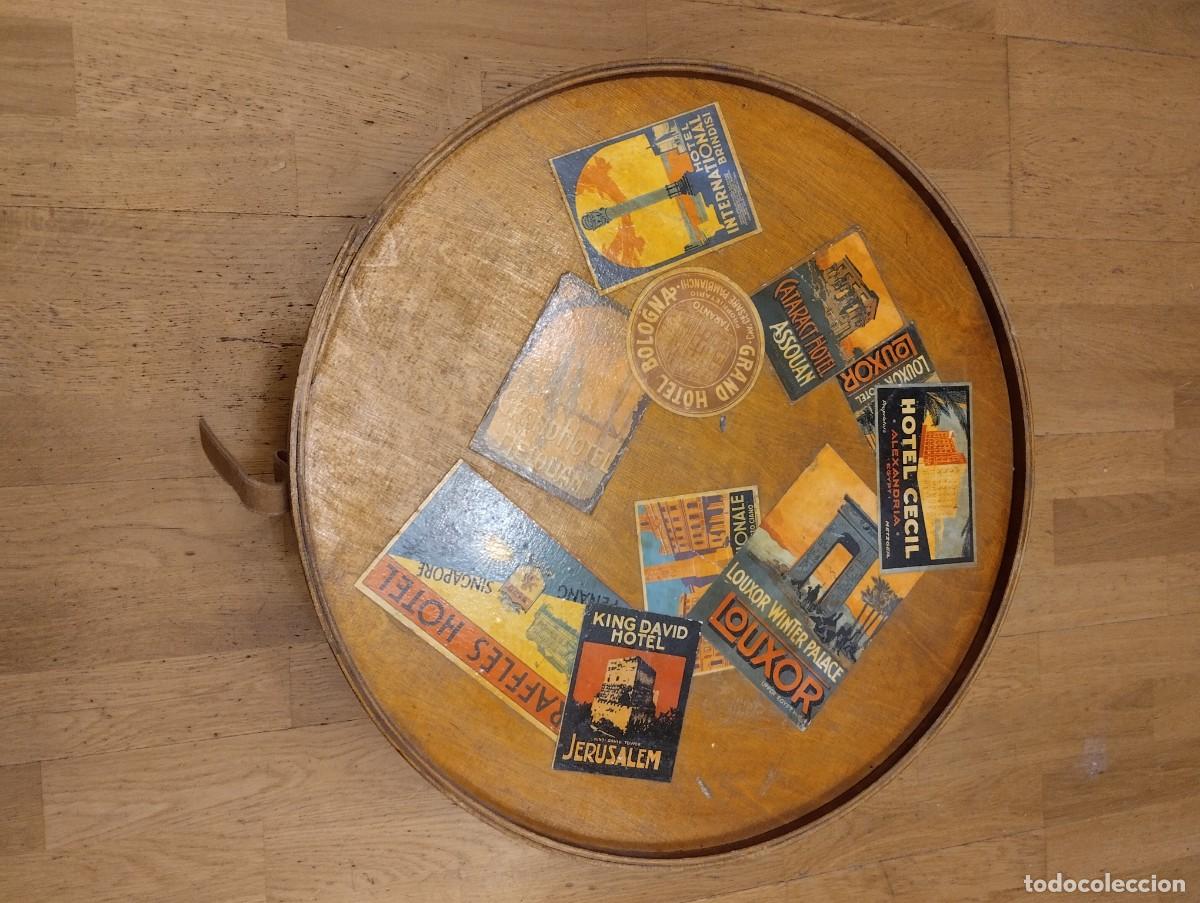 Vintage: Caja de madera para sombreros - Foto 2