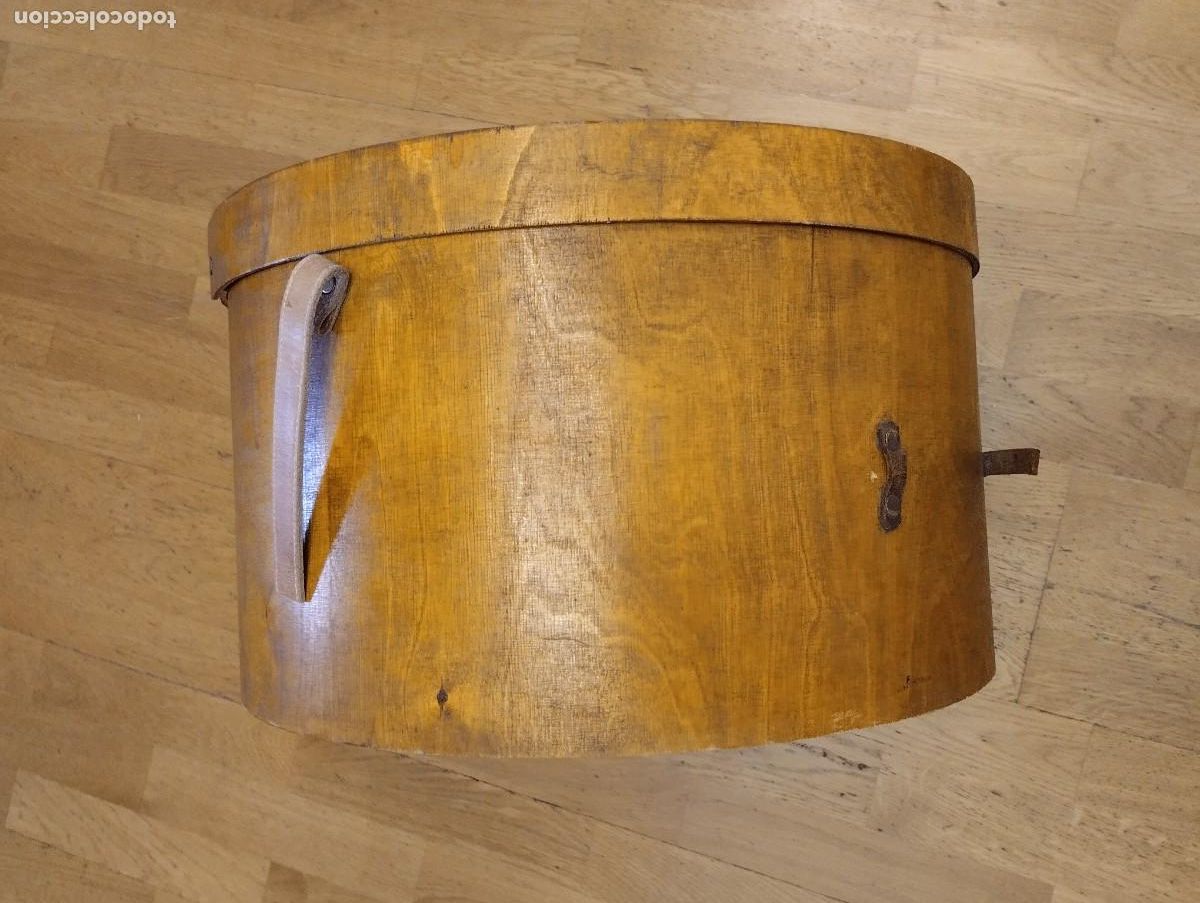 Vintage: Caja de madera para sombreros - Foto 3