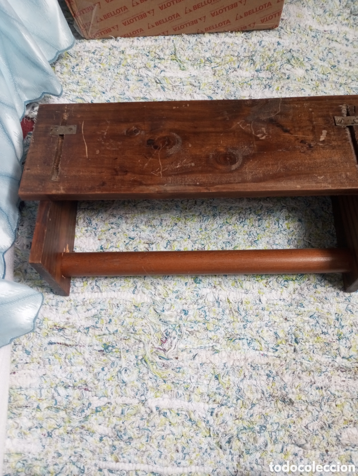 Vintage: Portarrollos de madera de cocina de colgar - Foto 4