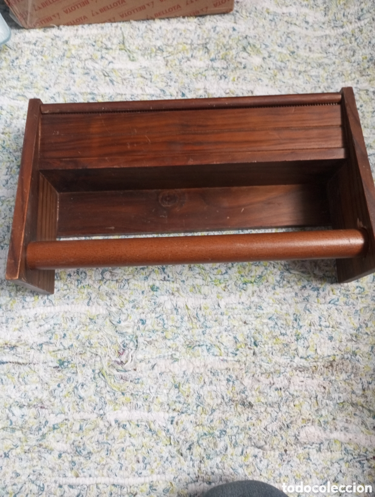 Vintage: Portarrollos de madera de cocina de colgar - Foto 1