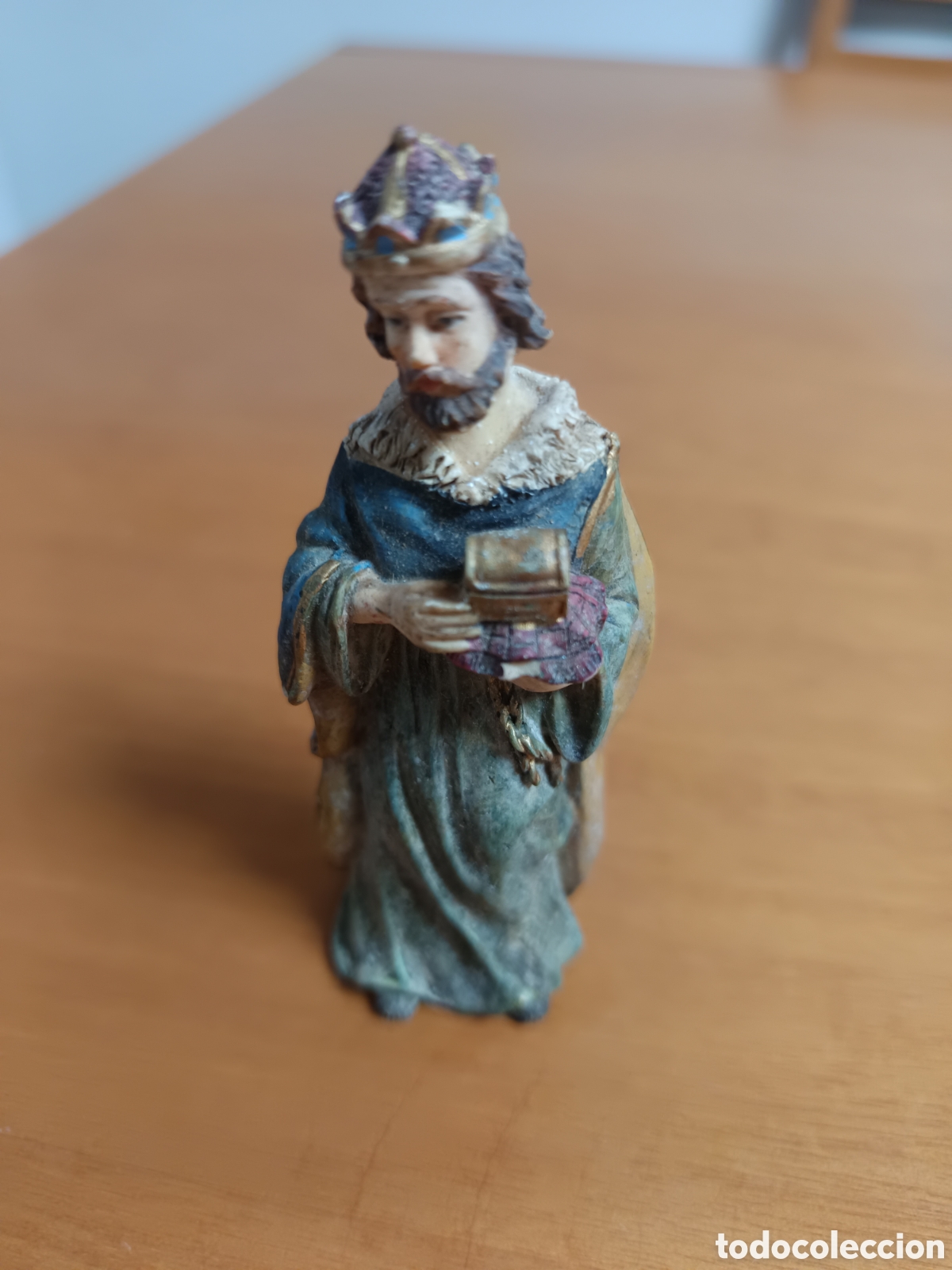Vintage: Figura de bel&eacute;n rey mago - Foto 1