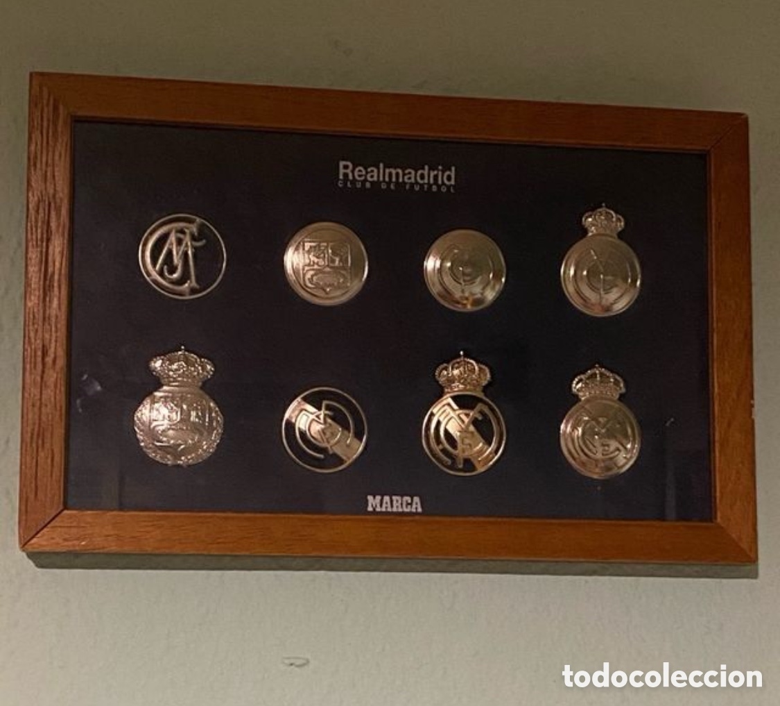 Vintage: Marco de escudos Resl Madrid - Foto 2