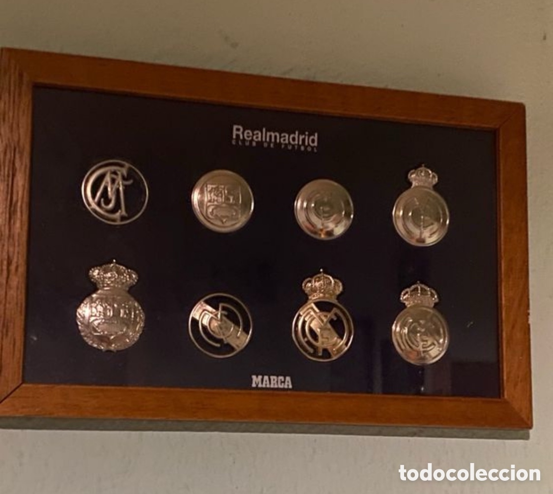 Vintage: Marco de escudos Resl Madrid - Foto 1