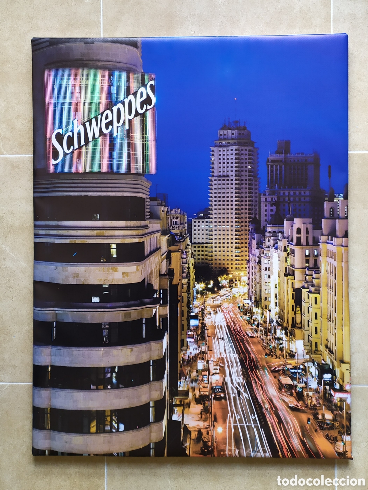 Vintage: Cuadro cartel postal MADRID - Foto 1