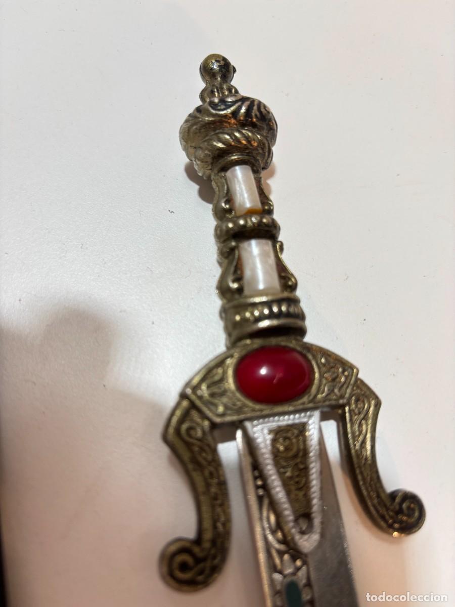 Vintage: DAGA O ABRECARTAS ARABE CON FUNDA - Foto 5