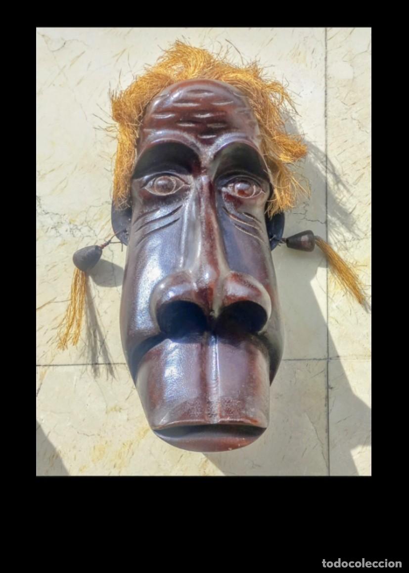 Vintage: Escultura madera africano - Foto 4