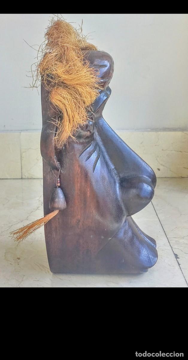 Vintage: Escultura madera africano - Foto 6